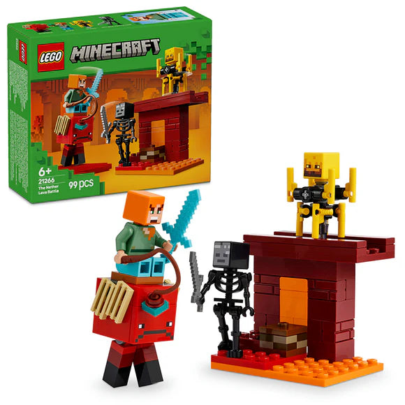 LEGO® Minecraft® The Nether Lava Battle 21266 – 99 Piece Building Set