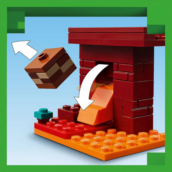 LEGO® Minecraft® The Nether Lava Battle 21266 – 99 Piece Building Set