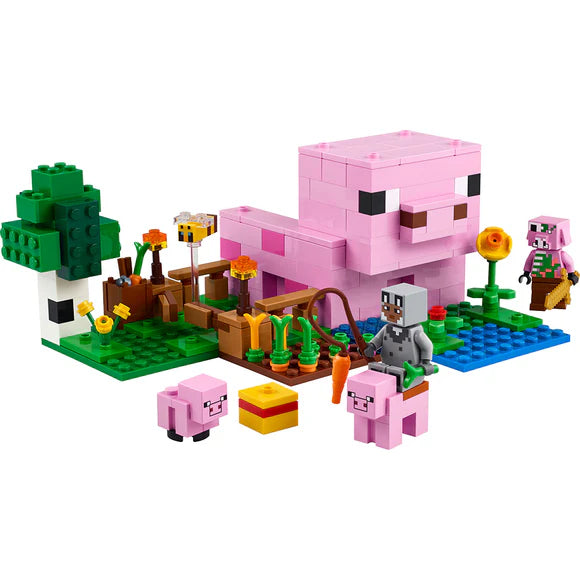 LEGO® Minecraft® The Baby Pig House with Animal Toys - 21268 - 238 Piece Building Set