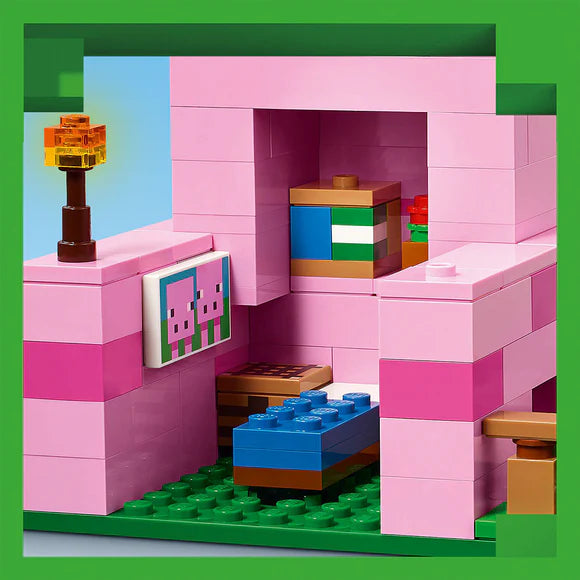 LEGO® Minecraft® The Baby Pig House with Animal Toys - 21268 - 238 Piece Building Set