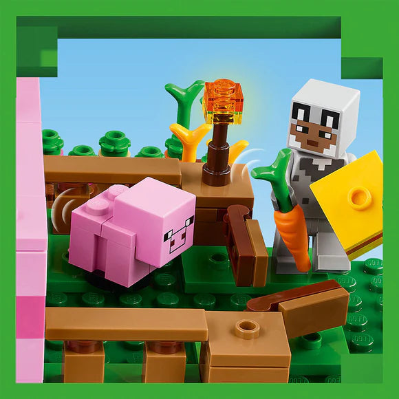 LEGO® Minecraft® The Baby Pig House with Animal Toys - 21268 - 238 Piece Building Set