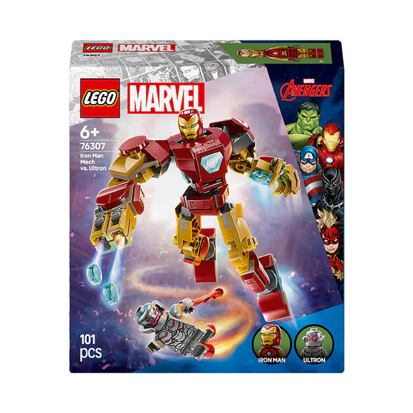 LEGO® Marvel Iron Man Mech vs. Ultron Building Toy Set - 76307 - 101 Piece Building Set
