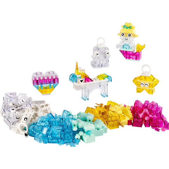 LEGO® Classic Magical Transparent Box, Colorful Building Bricks Toy - 11040 - 340 Piece Building Set