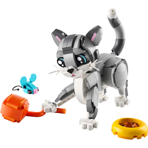 LEGO® Creator 3in1 Playful Cat Figure, Toy Animal Set - 31163 - 407 Piece Building Set