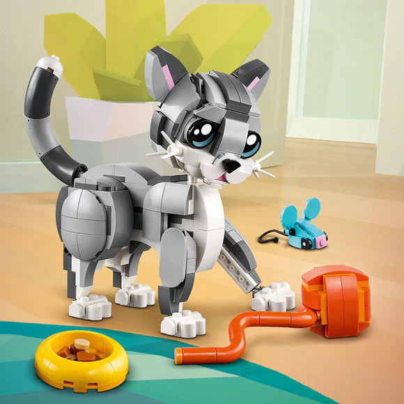 LEGO® Creator 3in1 Playful Cat Figure, Toy Animal Set - 31163 - 407 Piece Building Set