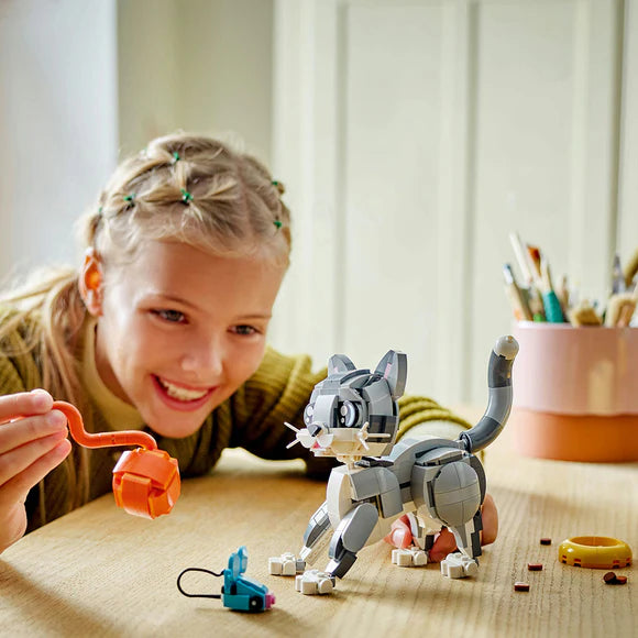 LEGO® Creator 3in1 Playful Cat Figure, Toy Animal Set - 31163 - 407 Piece Building Set