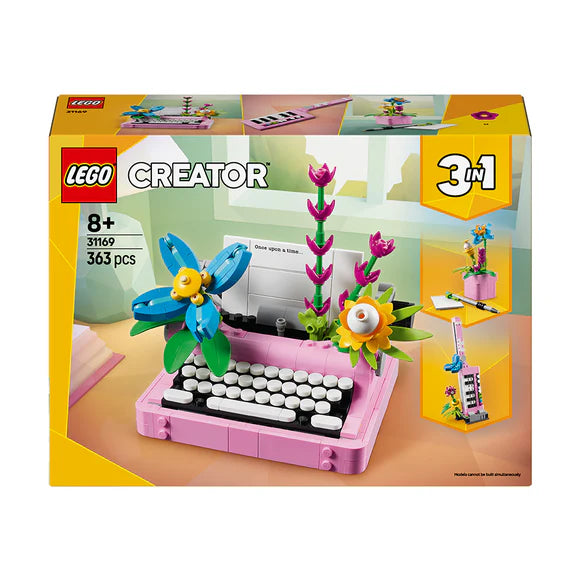 LEGO® Creator 3in1 Typewriter with Flowers - 31169 - 363 Piece Building Set