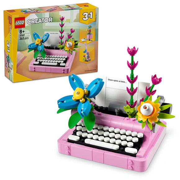 LEGO® Creator 3in1 Typewriter with Flowers - 31169 - 363 Piece Building Set