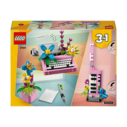 LEGO® Creator 3in1 Typewriter with Flowers - 31169 - 363 Piece Building Set