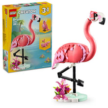 LEGO® Creator 3in1 Wild Animals: Pink Flamingo Animal Toy Playset 31170 – 288 Piece Building Set