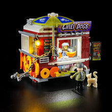Lumibricks® | Funwhole® Chili Dog Trailer — Street Fusion Hot Food Truck with LED Lights — F9046 — 515 Piece Building Set