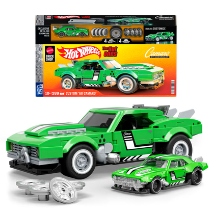 MATTEL BRICK SHOP™ Hot Wheels® Custom '68 Camaro - 289 Piece Building Set - 1:32 scale