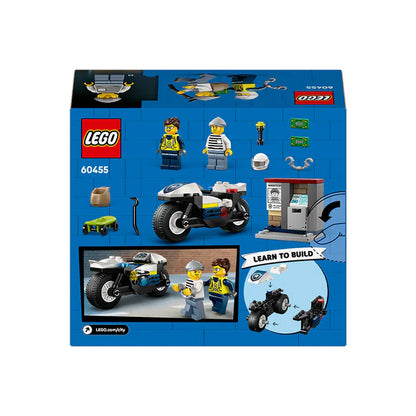 LEGO® City Police Motorcycle Chase Toy, Motorbike - 60455 - 65 Piece Building Set