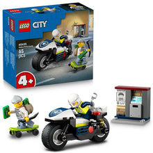 LEGO® City Police Motorcycle Chase Toy, Motorbike - 60455 - 65 Piece Building Set