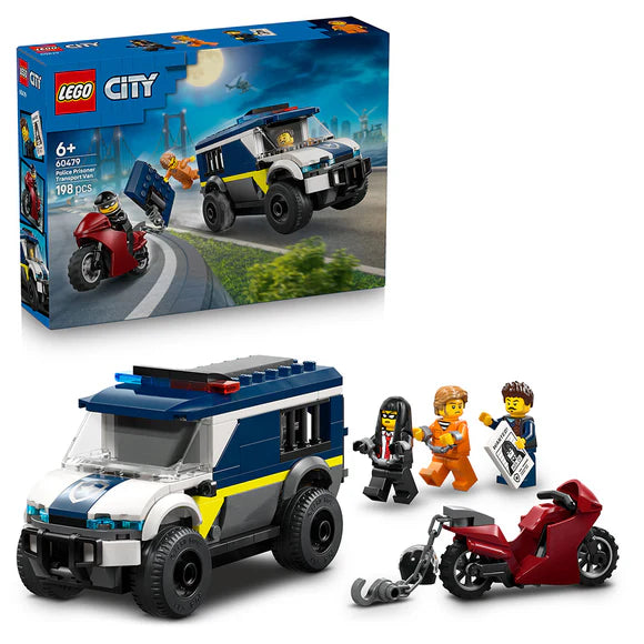 LEGO® City Police Prisoner Transport Van Building - 60479 - 198 Piece Building Set