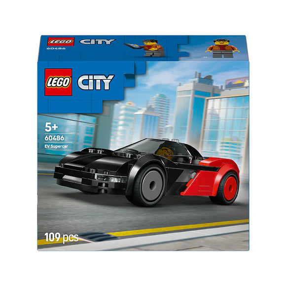 LEGO® City EV Supercar and Minifigure - 60486 - 109 Piece Building Set