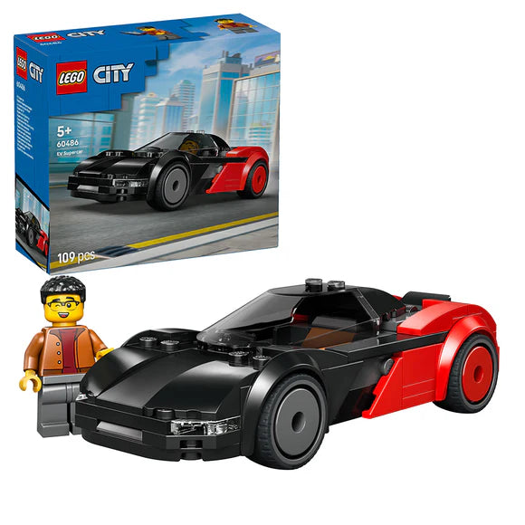 LEGO® City EV Supercar and Minifigure - 60486 - 109 Piece Building Set