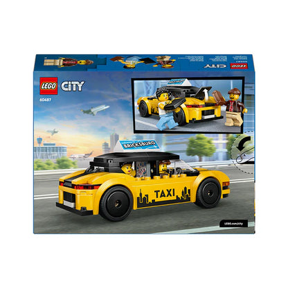LEGO® City Yellow Taxi - Model Car Kit with 2 Minifigures - 60487 - 122 Piece Building Set