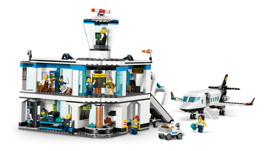 LEGO® City Airport with Airplane — 60502 — 887 Piece Building Set
