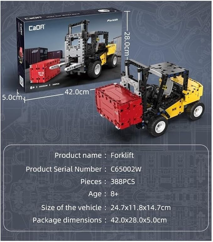 CADA 388-Piece Forklift — Compatible Building Set