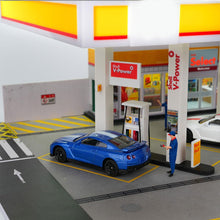 Diorama Etc 1/64 Scale Shell Gas Station Diorama — LED Lighted Display Model — SGS1