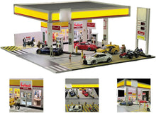 Diorama Etc 1/64 Scale Shell Gas Station Diorama — LED Lighted Display Model — SGS1