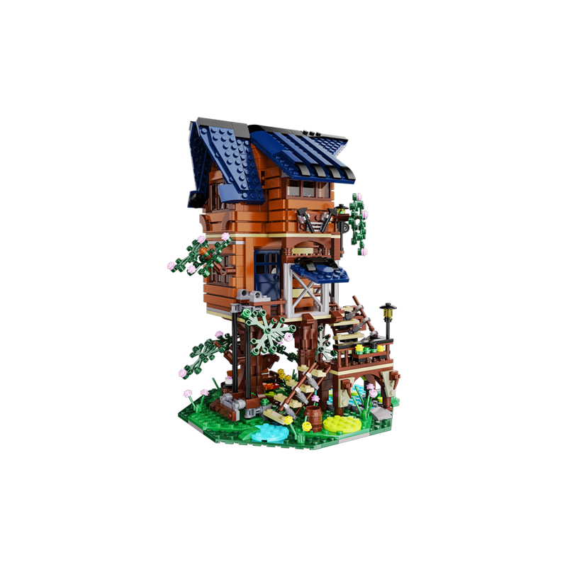 CaDA Four Season Story Tree Shack - C66004W - 1155 Piece Building Set | Brick N Build