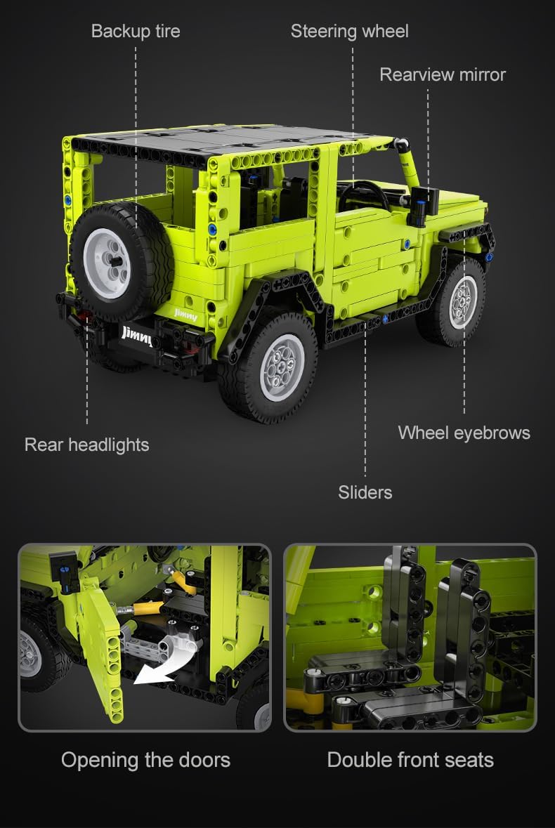 CaDA® Tech R/C Suzuki Jimny | C51201W | 579 Pieces | 32cm