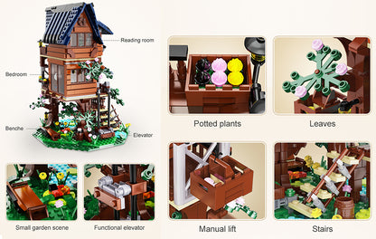 CaDA Four Season Story Tree Shack - C66004W - 1155 Piece Building Set | Brick N Build