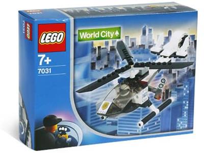 LEGO® World City Police Helicopter — 7031 — 88 Piece Building Set