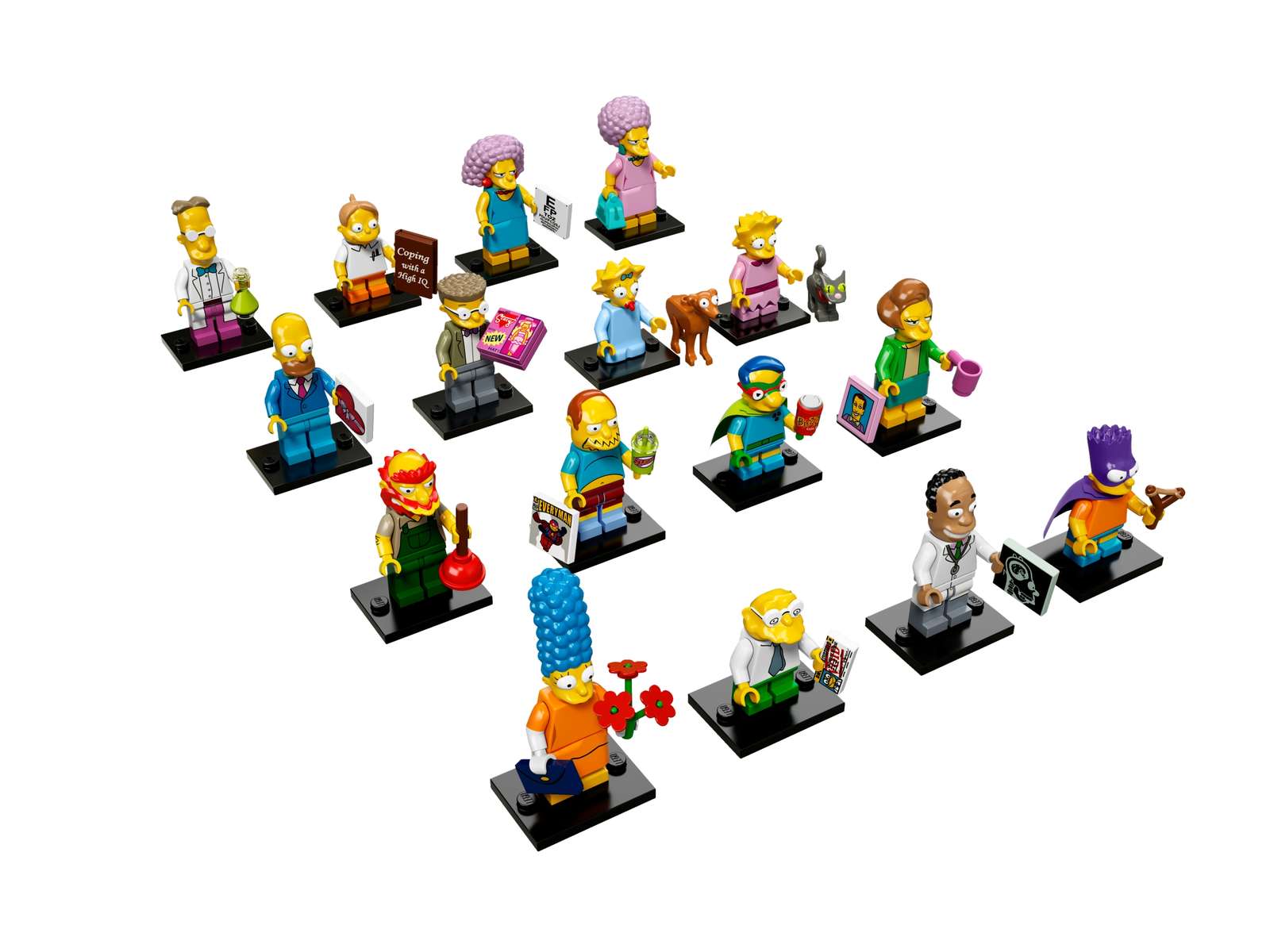 LEGO® Minifigures - The Simpsons™ Series 2 - 71009 - Full Set of 16 Minifigures with accessories
