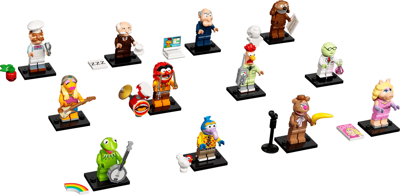LEGO® Minifigures The Muppets - 71033 - Full Set of 12 Minifigures with Accessories