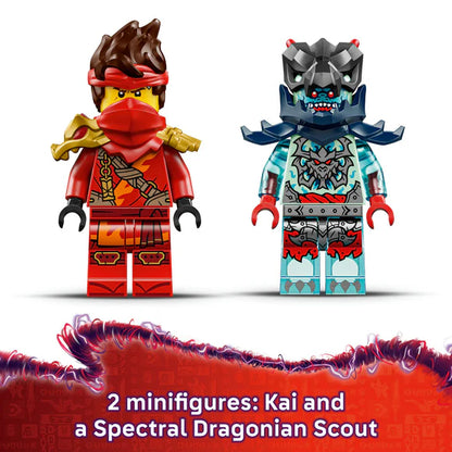 LEGO® NINJAGO® Kai’s Motorcycle Speed Race with 2 Ninja Bike Toys - 71838 - 79 Piece Building Set