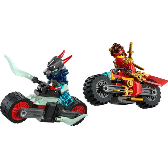 LEGO® NINJAGO® Kai’s Motorcycle Speed Race with 2 Ninja Bike Toys - 71838 - 79 Piece Building Set