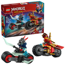 LEGO® NINJAGO® Kai’s Motorcycle Speed Race with 2 Ninja Bike Toys - 71838 - 79 Piece Building Set