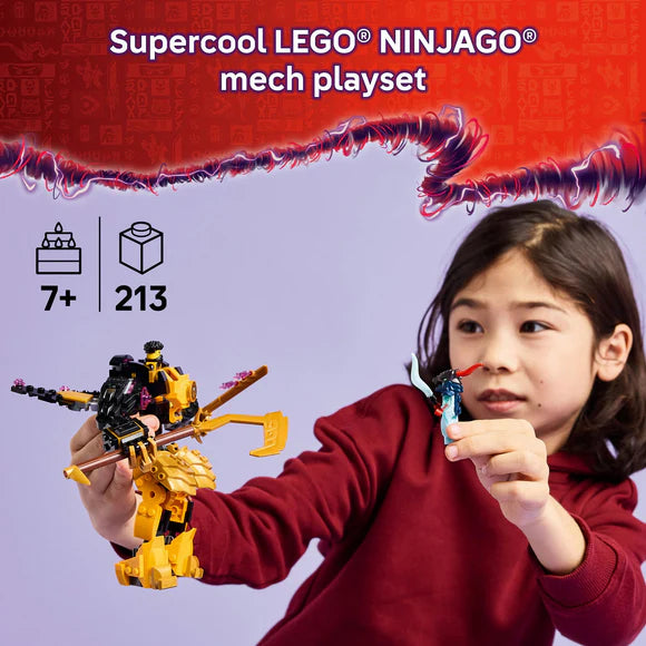 LEGO® NINJAGO® Arin’s Spinjitzu Battle Mech - 71839 - 213 Piece Building Set