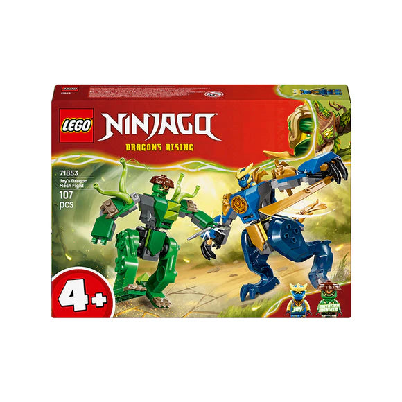 LEGO® NINJAGO® Jay’s Dragon Mech Fight - 71853 - 107 Piece Building Set