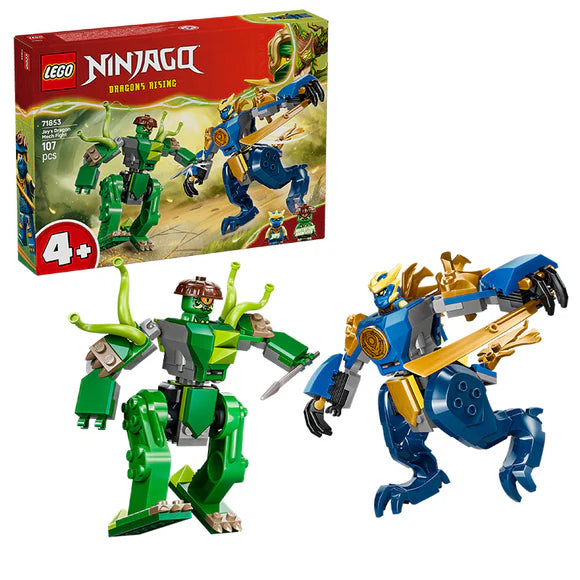 LEGO® NINJAGO® Jay’s Dragon Mech Fight - 71853 - 107 Piece Building Set