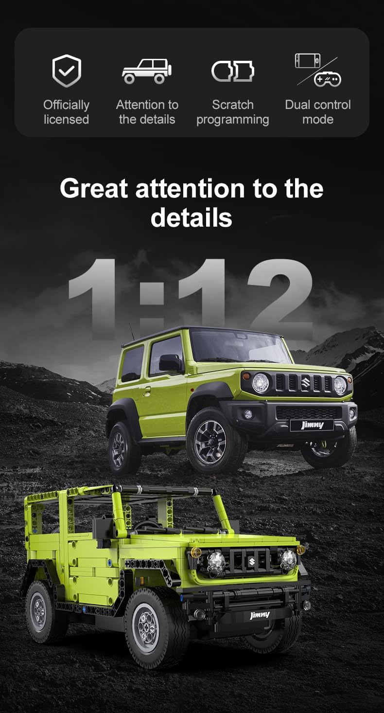 CaDA® Tech R/C Suzuki Jimny | C51201W | 579 Pieces | 32cm