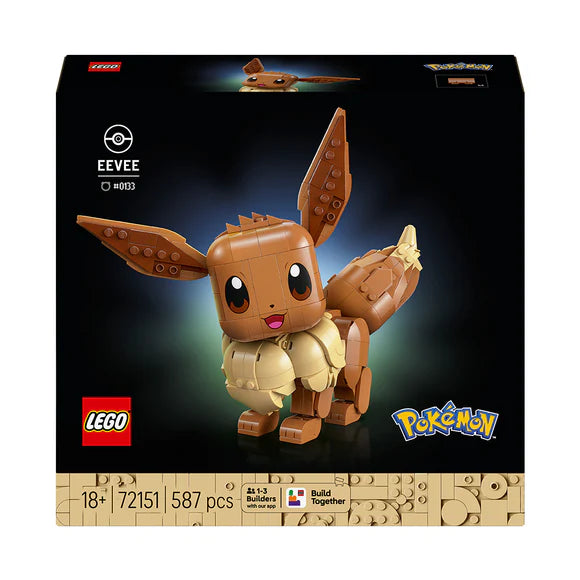 LEGO® Pokémon™ Eevee Model Building Kit - 72151 - 587 Piece Building Set