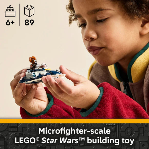 LEGO® Star Wars™ Plo Koon’s Jedi Starfighter™ Microfighter - 75400 - 89 Piece Building Set