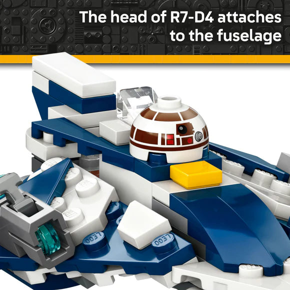 LEGO® Star Wars™ Plo Koon’s Jedi Starfighter™ Microfighter - 75400 - 89 Piece Building Set