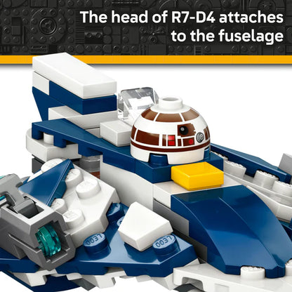 LEGO® Star Wars™ Plo Koon’s Jedi Starfighter™ Microfighter - 75400 - 89 Piece Building Set