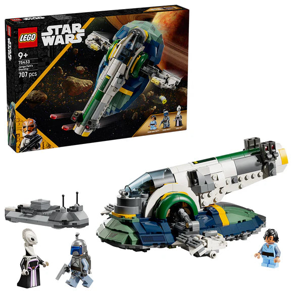LEGO® Star Wars: Attack of the Clones™ Jango Fett’s Starship Set - 75433 - 707 Piece Building Set