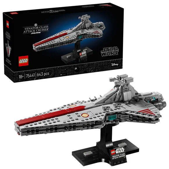 LEGO® Star Wars™ Venator-Class Attack Cruiser™ Model Building Set - 75441 - 643 Piece Building Set