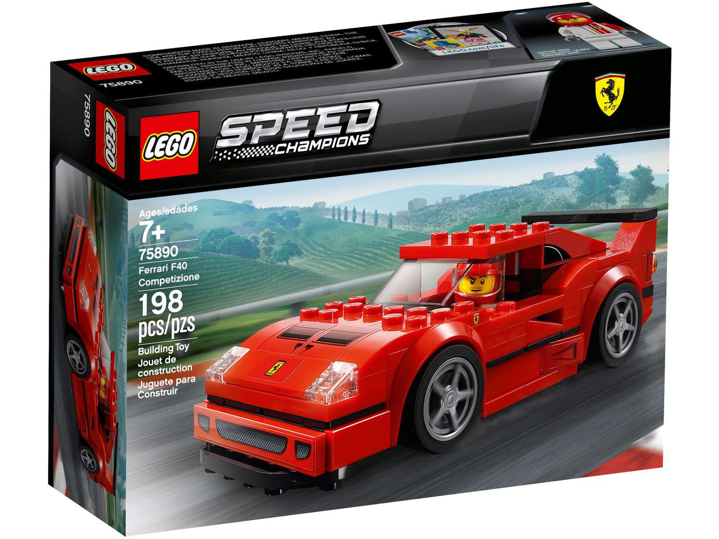 LEGO® Speed Champions Ferrari F40 Competizione - 75890 - 198 Piece Building Set