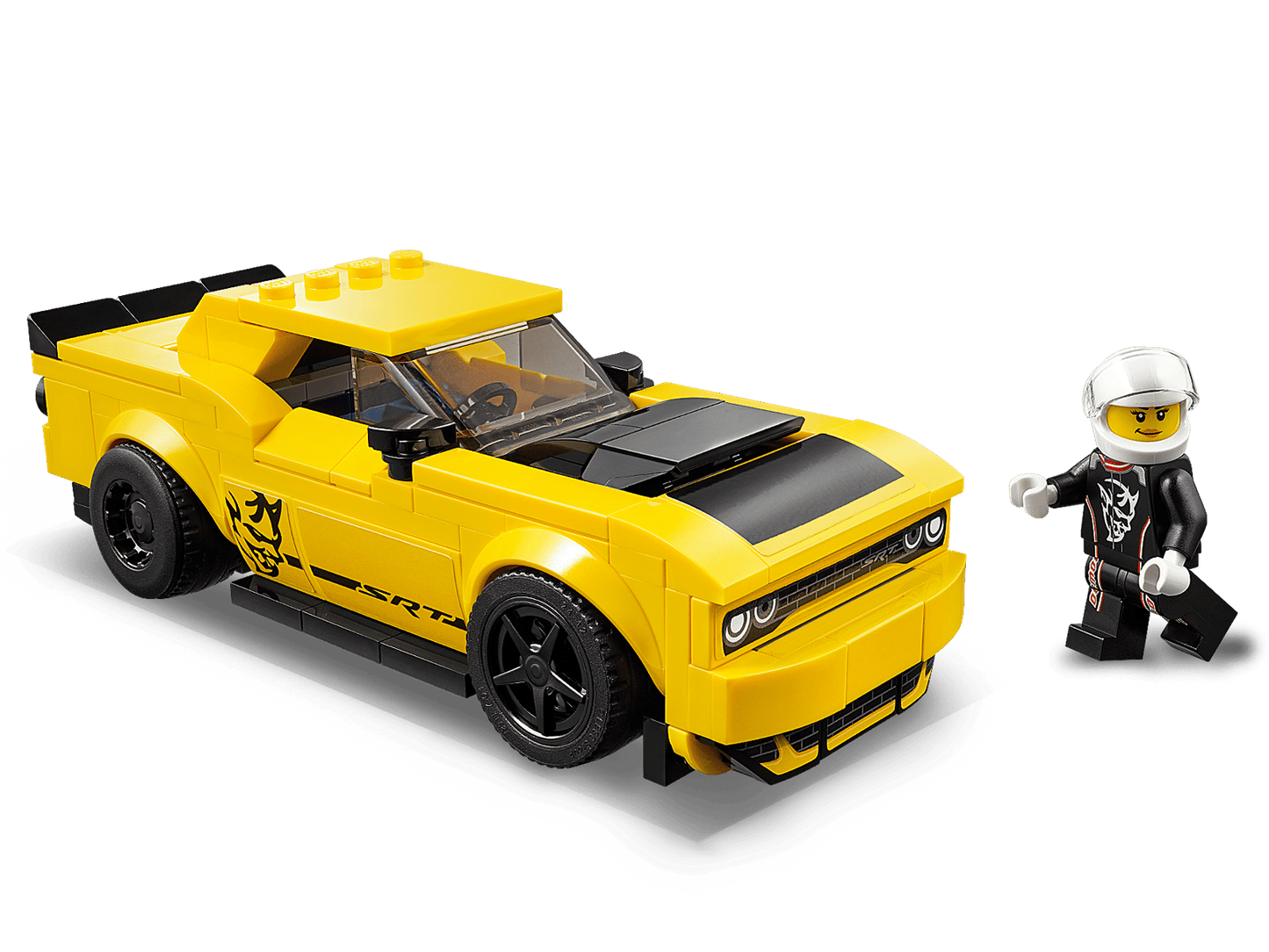 LEGO® Speed Champions 2018 Dodge Challenger SRT Demon and 1970 Dodge Charger R/T Race Cars - 75893 - 478 Piece Building Set