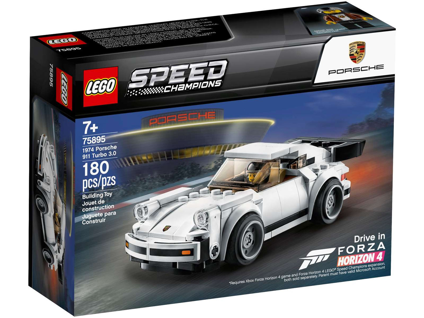LEGO® Speed Champions 1974 Porsche 911 Turbo 3.0 Sports Car - 75895 - 180 Piece Building Set