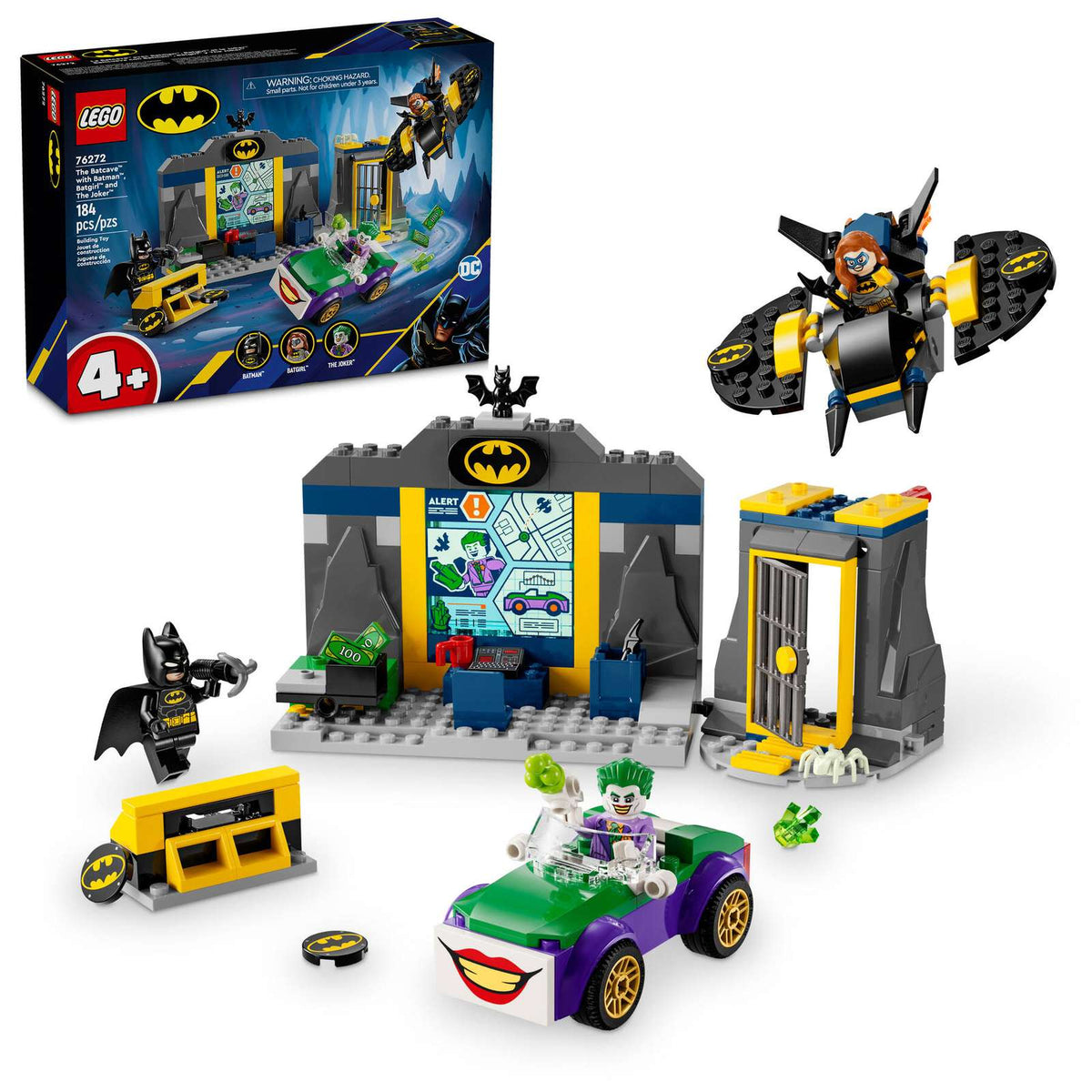 LEGO® Batman™ - The Batcave™ with Batman™, Batgirl™ and The Joker™ - 76272 - 184 Piece Building Set