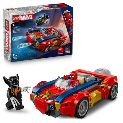 LEGO® ǀ Marvel Spider-Man Car vs. Venomized Wolverine Car - 76336 - 134 Piece Building Set